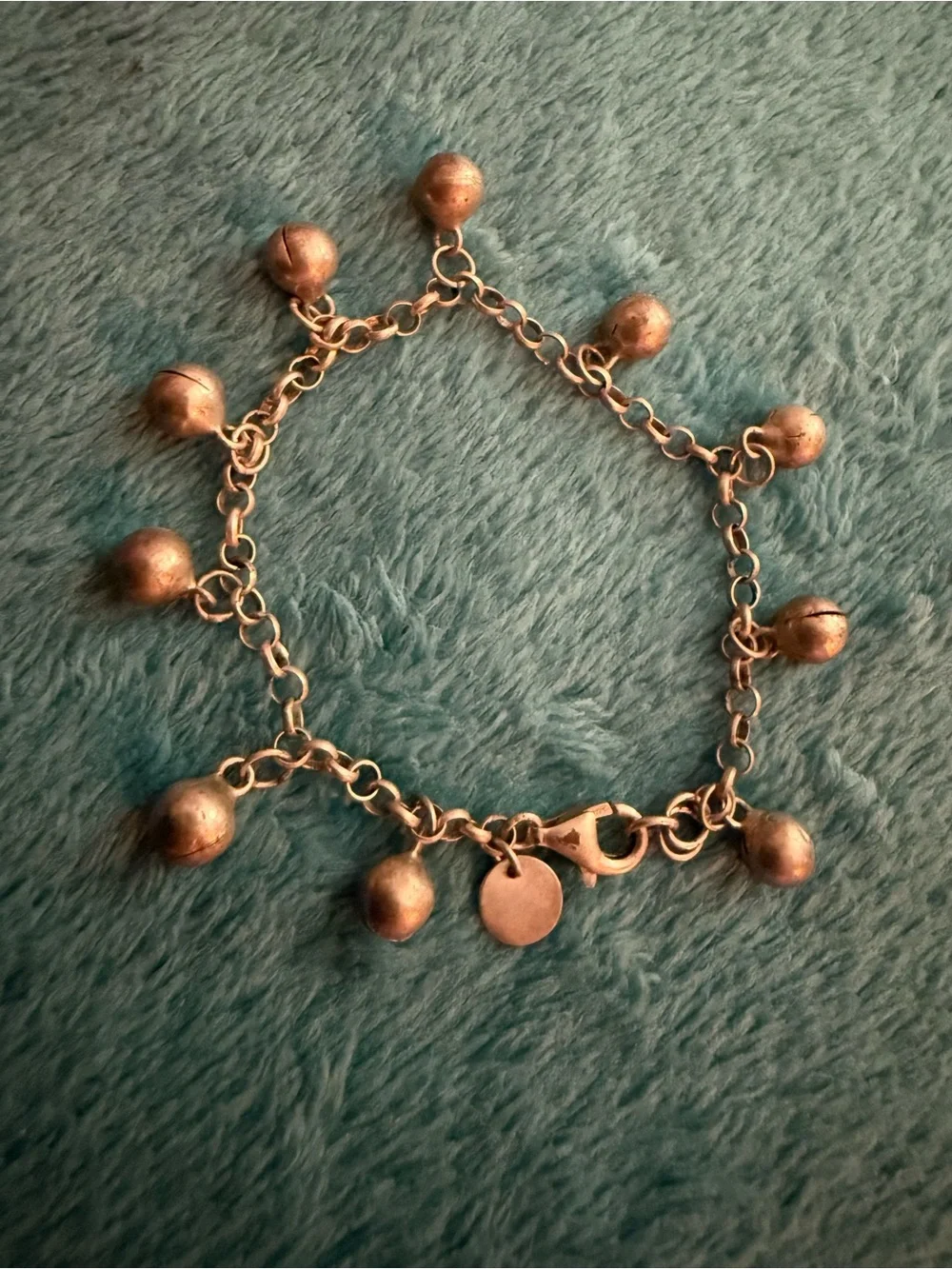 baby emi sterling silver jingle bell infant anklet mini bell child jewelry